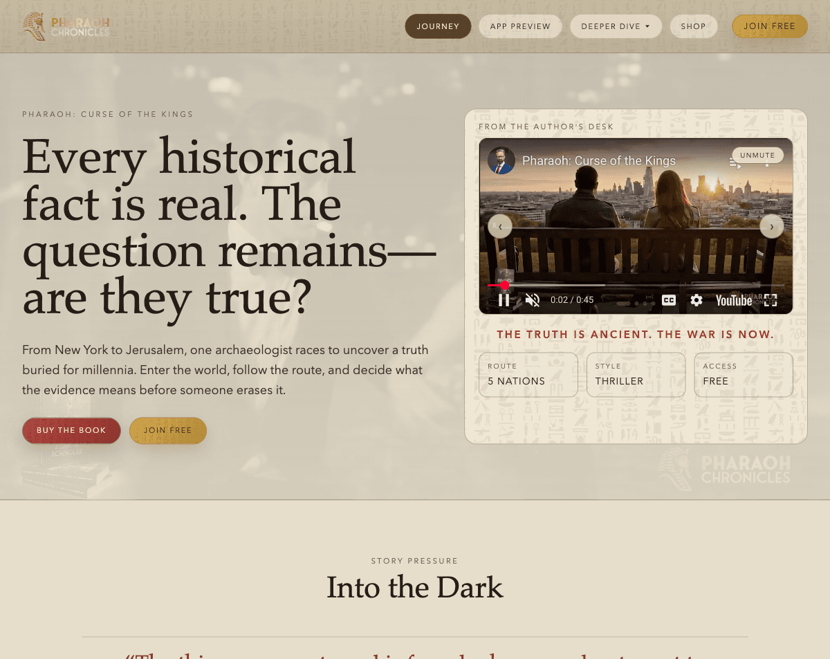 Pharaoh Chronicles homepage